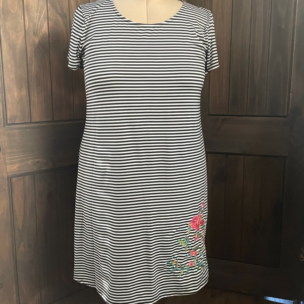 Striped T-shirt dress